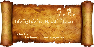 Téglás Napóleon névjegykártya